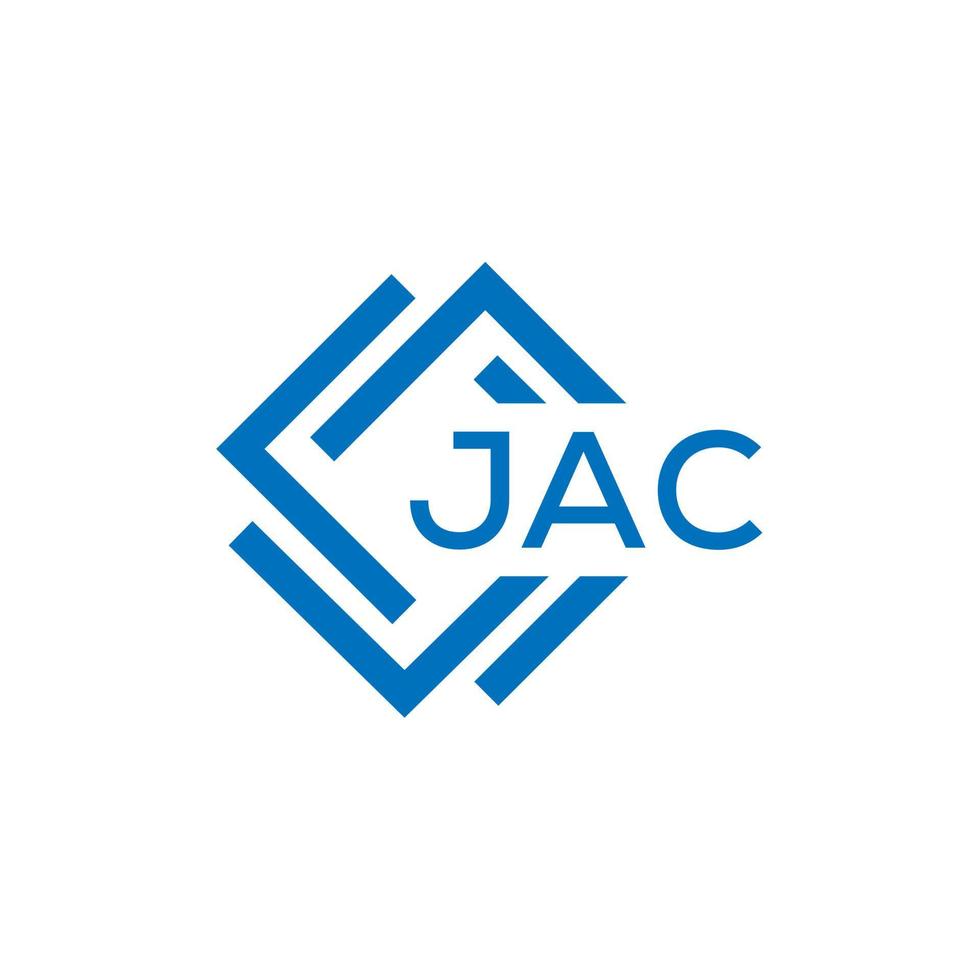 jac letra logo diseño en blanco antecedentes. jac creativo circulo letra logo concepto. jac letra diseño. vector