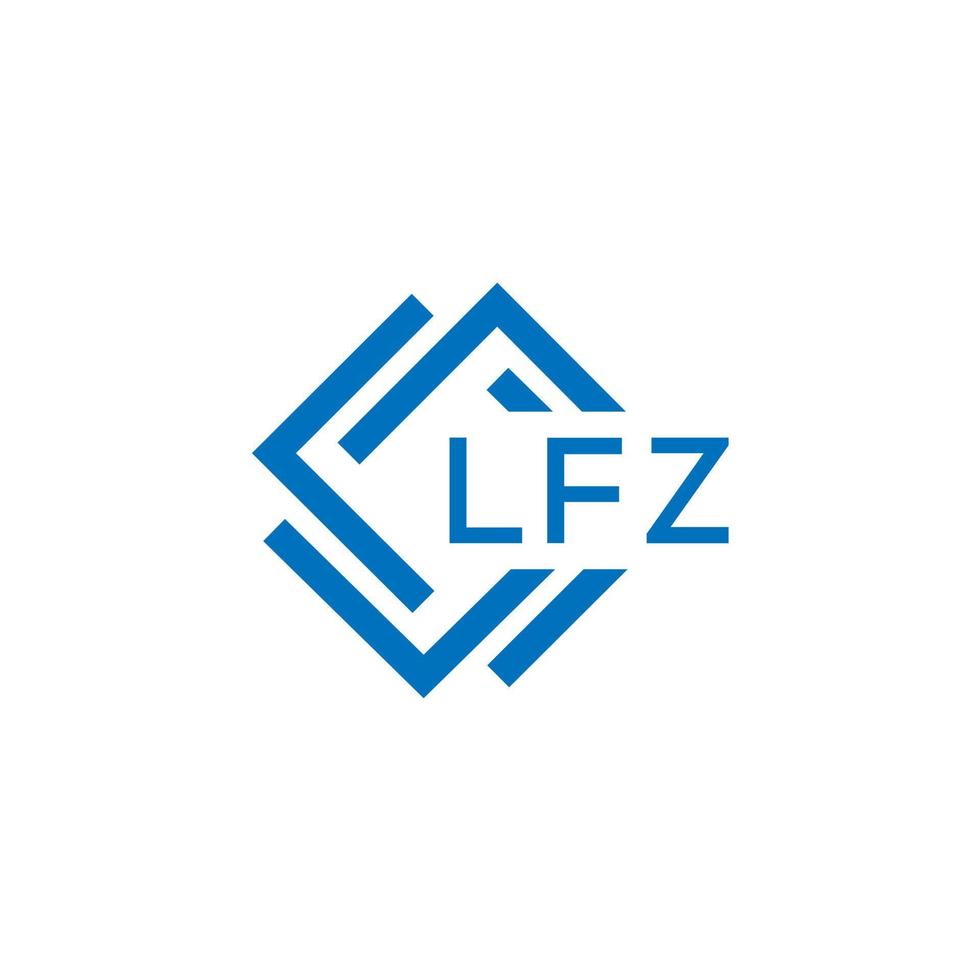 lfz letra logo diseño en blanco antecedentes. lfz creativo circulo letra logo concepto. lfz letra diseño.lfz letra logo diseño en blanco antecedentes. lfz C vector