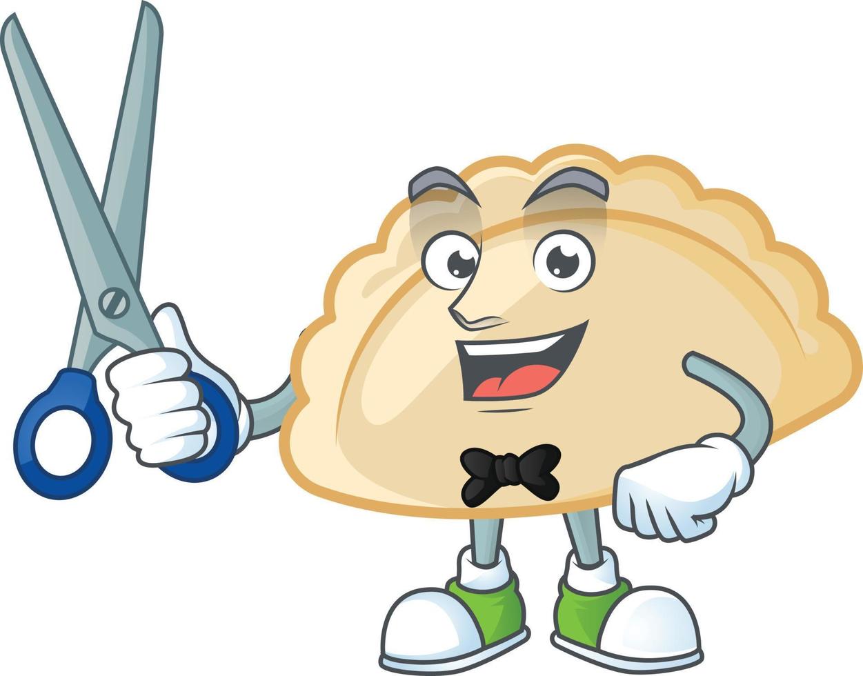 pierogi dibujos animados personaje estilo vector