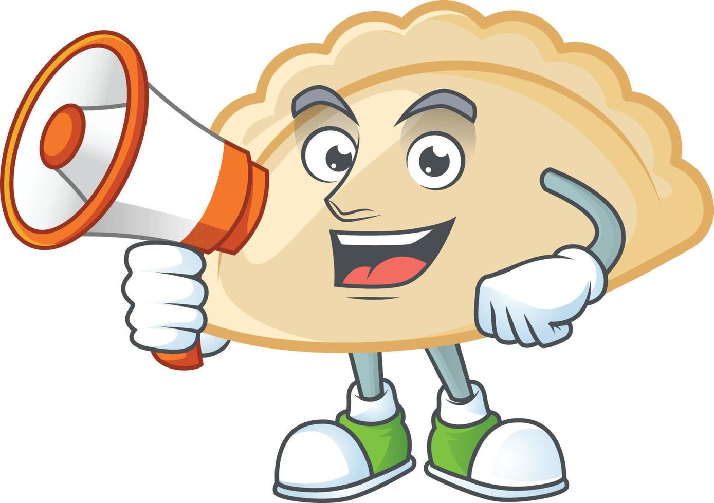 Pierogi cartoon character style vector