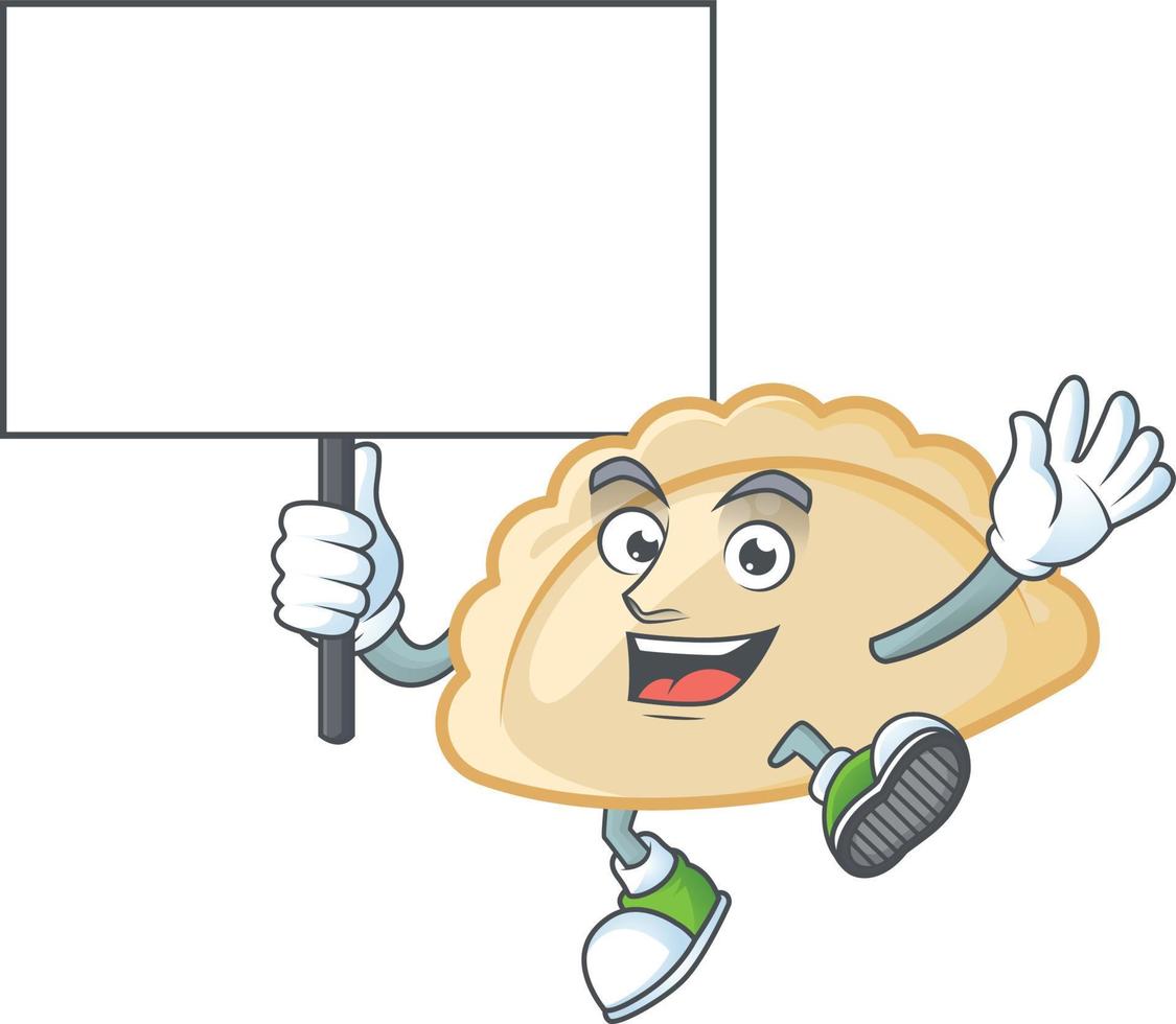 Pierogi cartoon character style vector