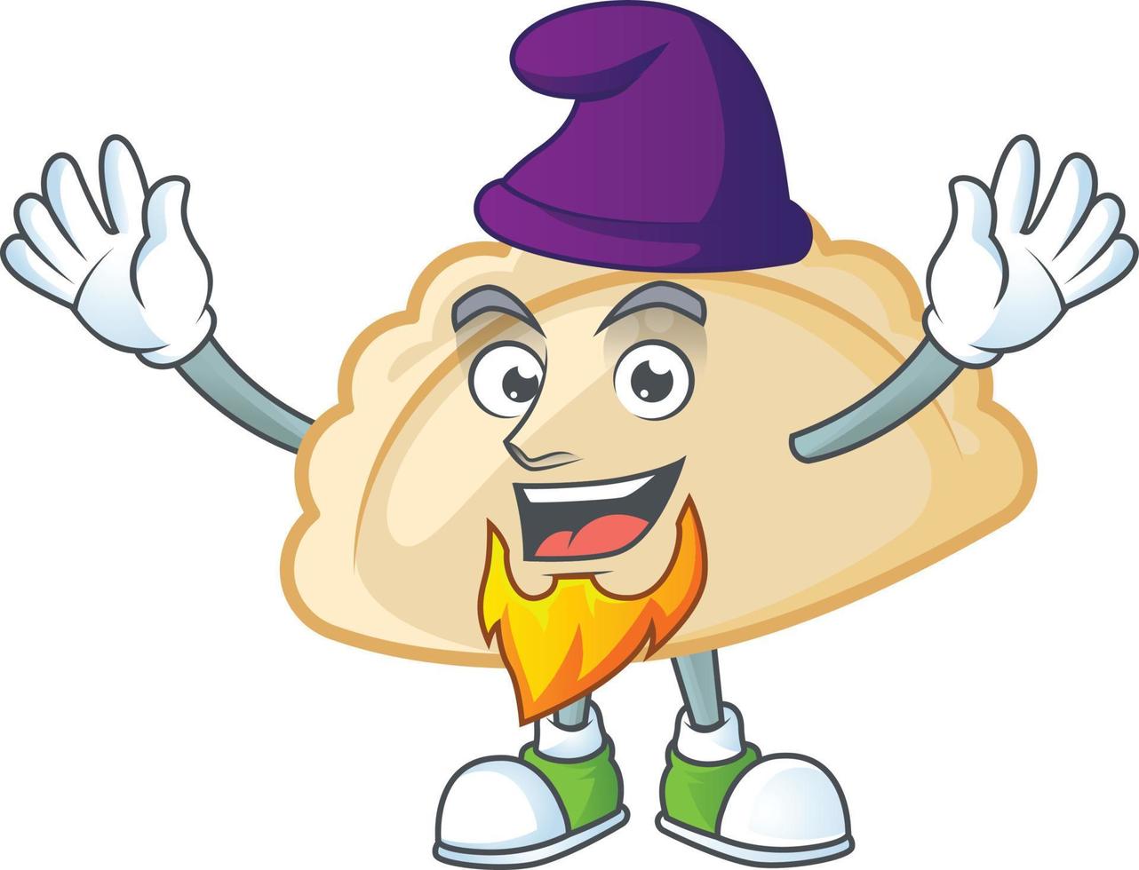 Pierogi cartoon character style vector