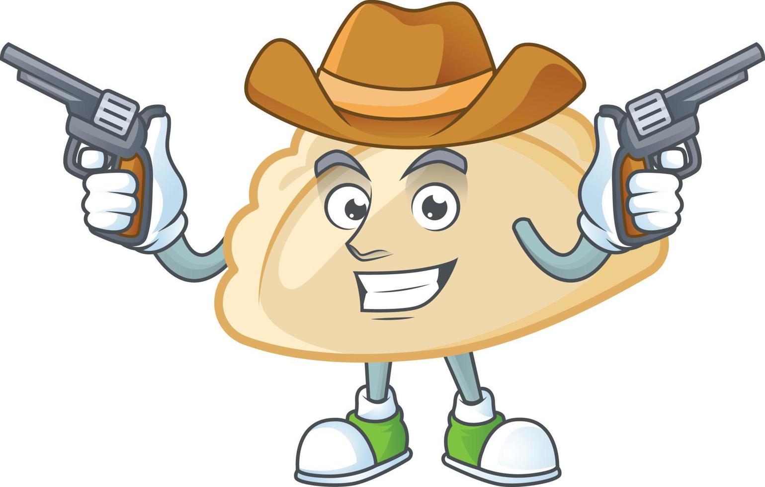 Pierogi cartoon character style vector
