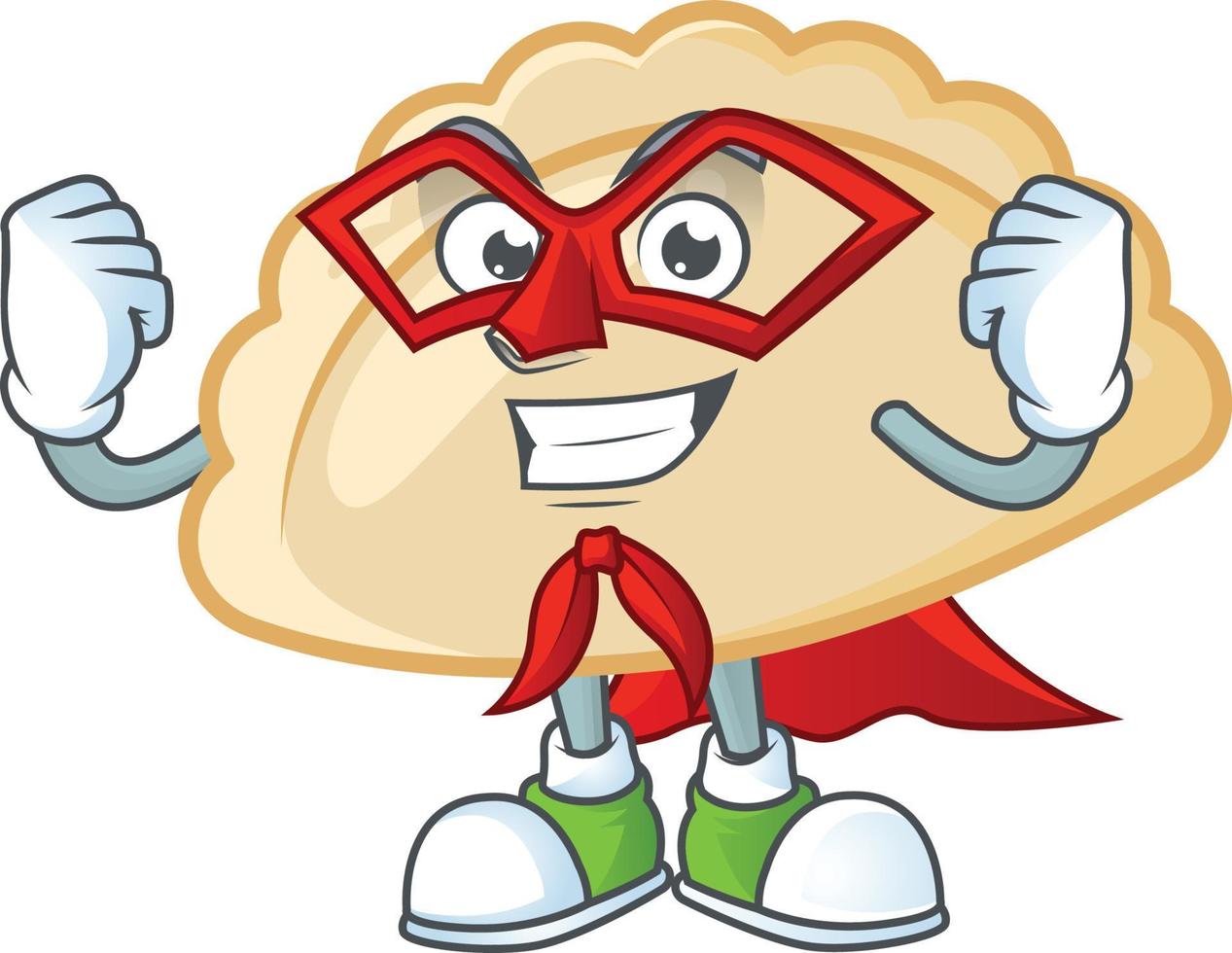 pierogi dibujos animados personaje estilo vector