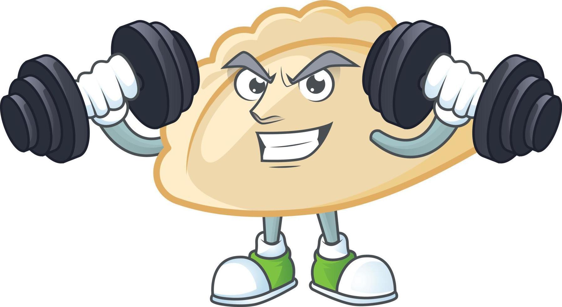 Pierogi cartoon character style vector