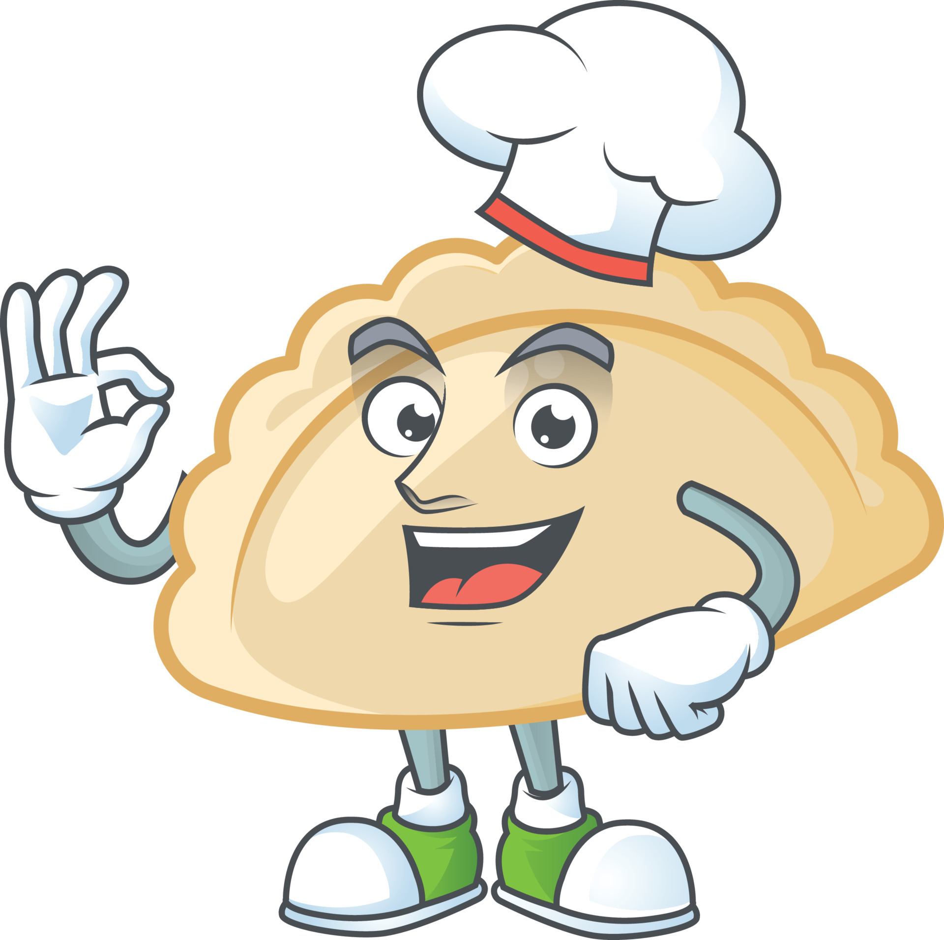 pierogi dibujos animados personaje estilo 20276370 Vector en Vecteezy