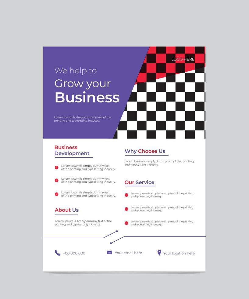 Business Flyer Design template vector