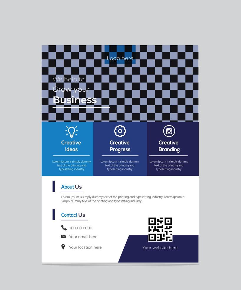 Business flyer template vector