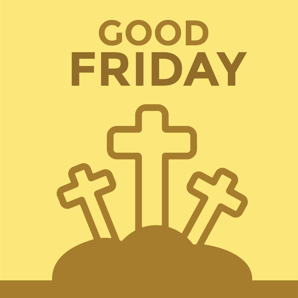 Good Friday vector template