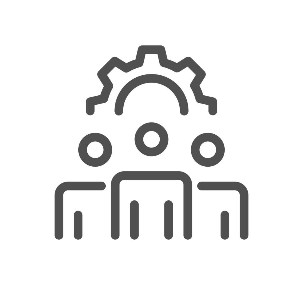 Creative business solutions icon and linear vector. vector
