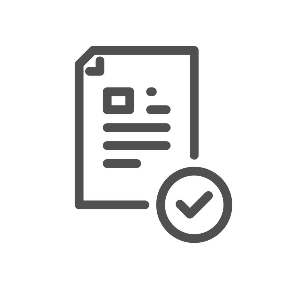 Documents related icon outline and linear vector. vector