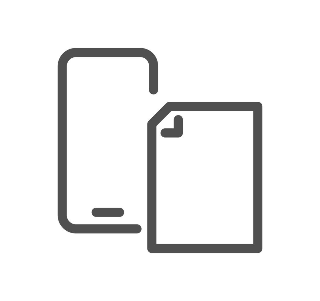 Documents related icon outline and linear vector. vector