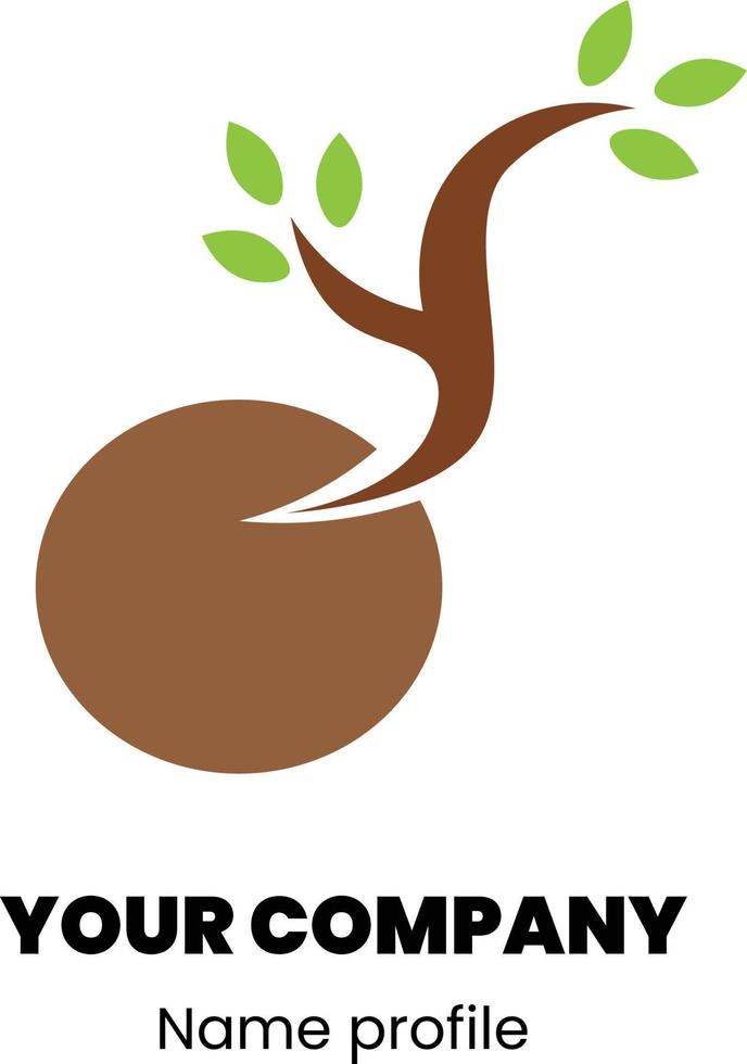 simple tree logo vector