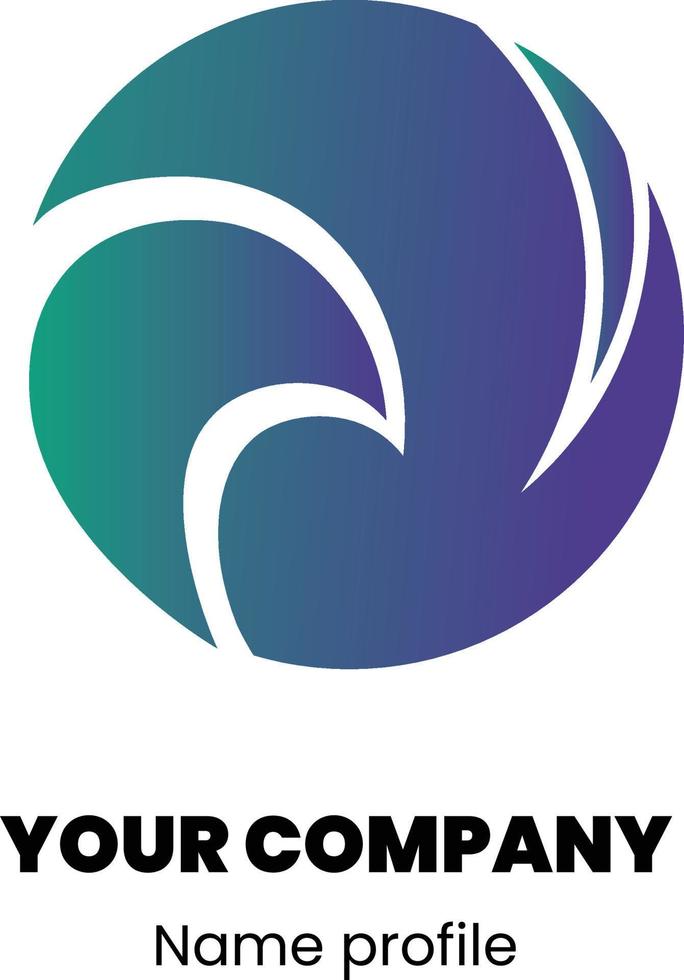 simple abstract logo design vector