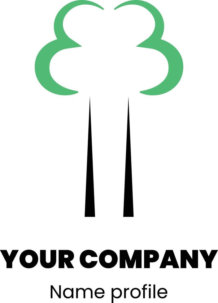 simple abstracts tree logo vector