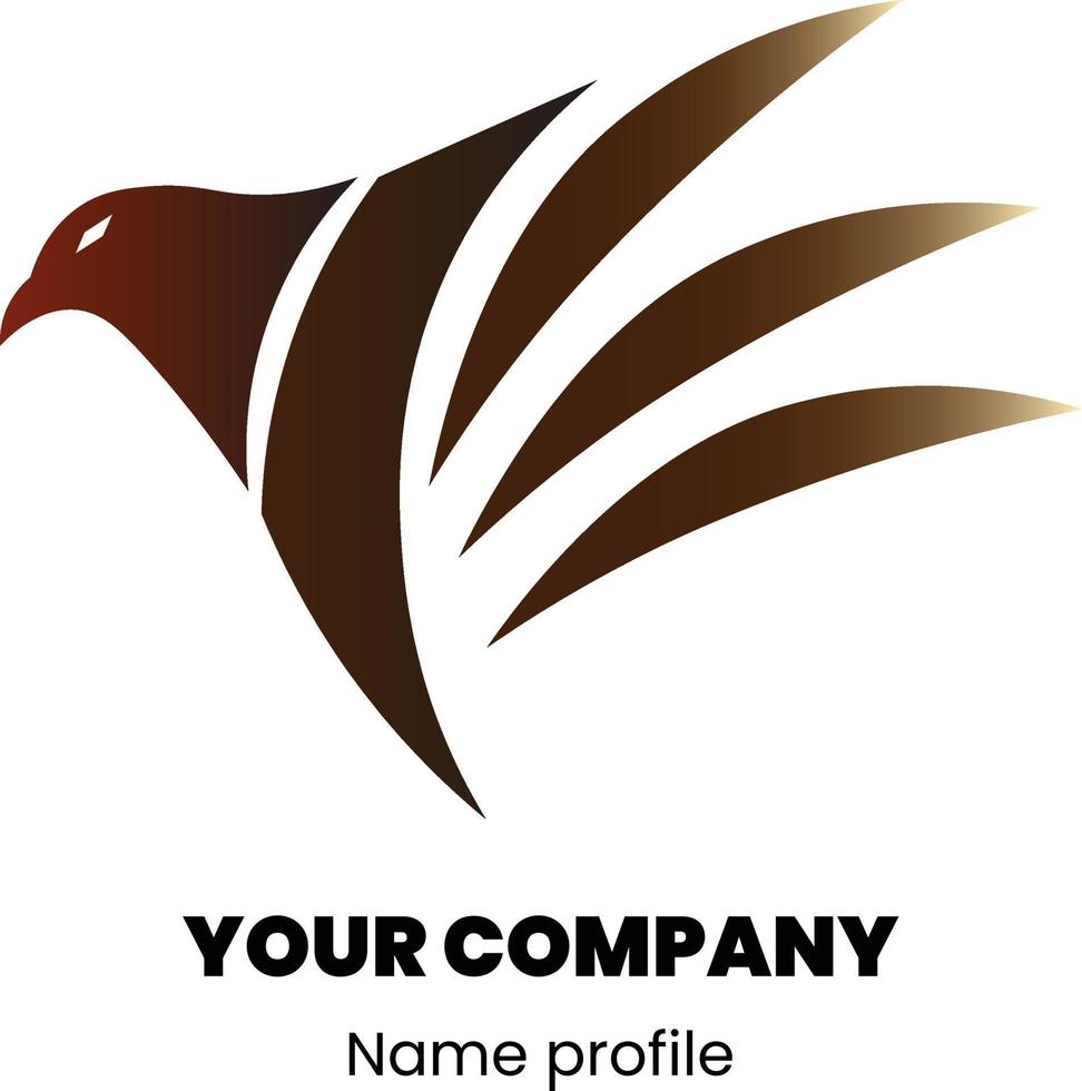 simple eagle logo design vector