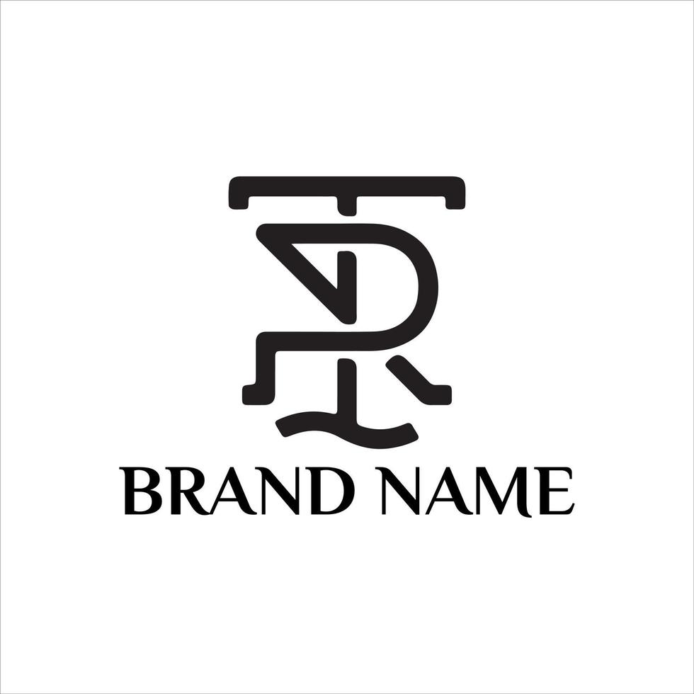 TR letter vector logo