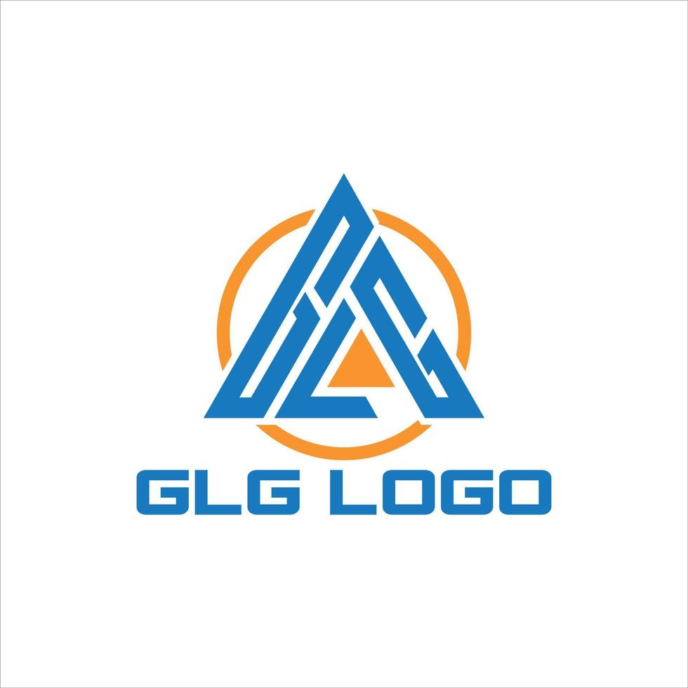 GLG letter vector logo