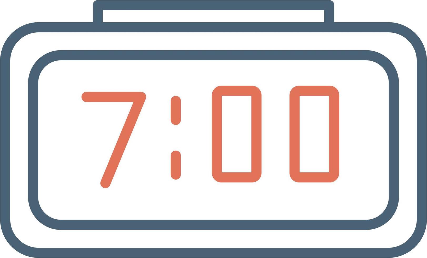 Digital Clock Vector Icon