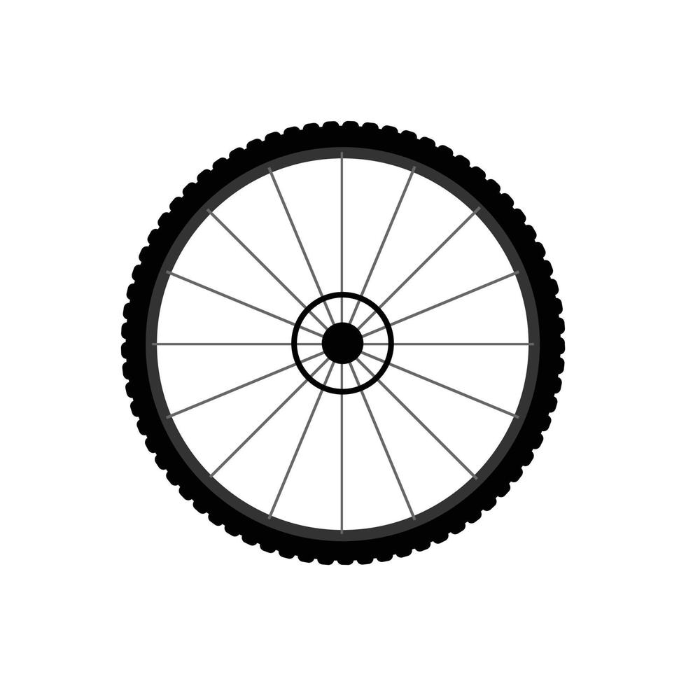 Vector bicycle wheel