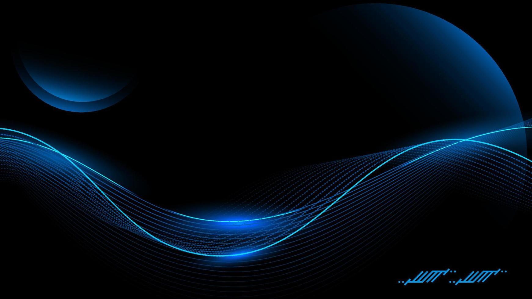 abstract blue blur wave, smooth smoke effect background vector