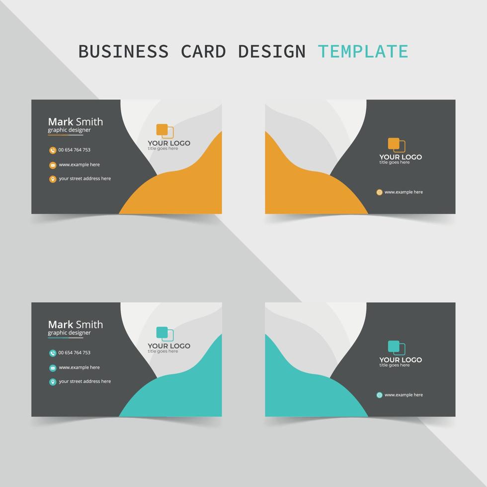 Abstract creative Professional Business Card Design Template vector