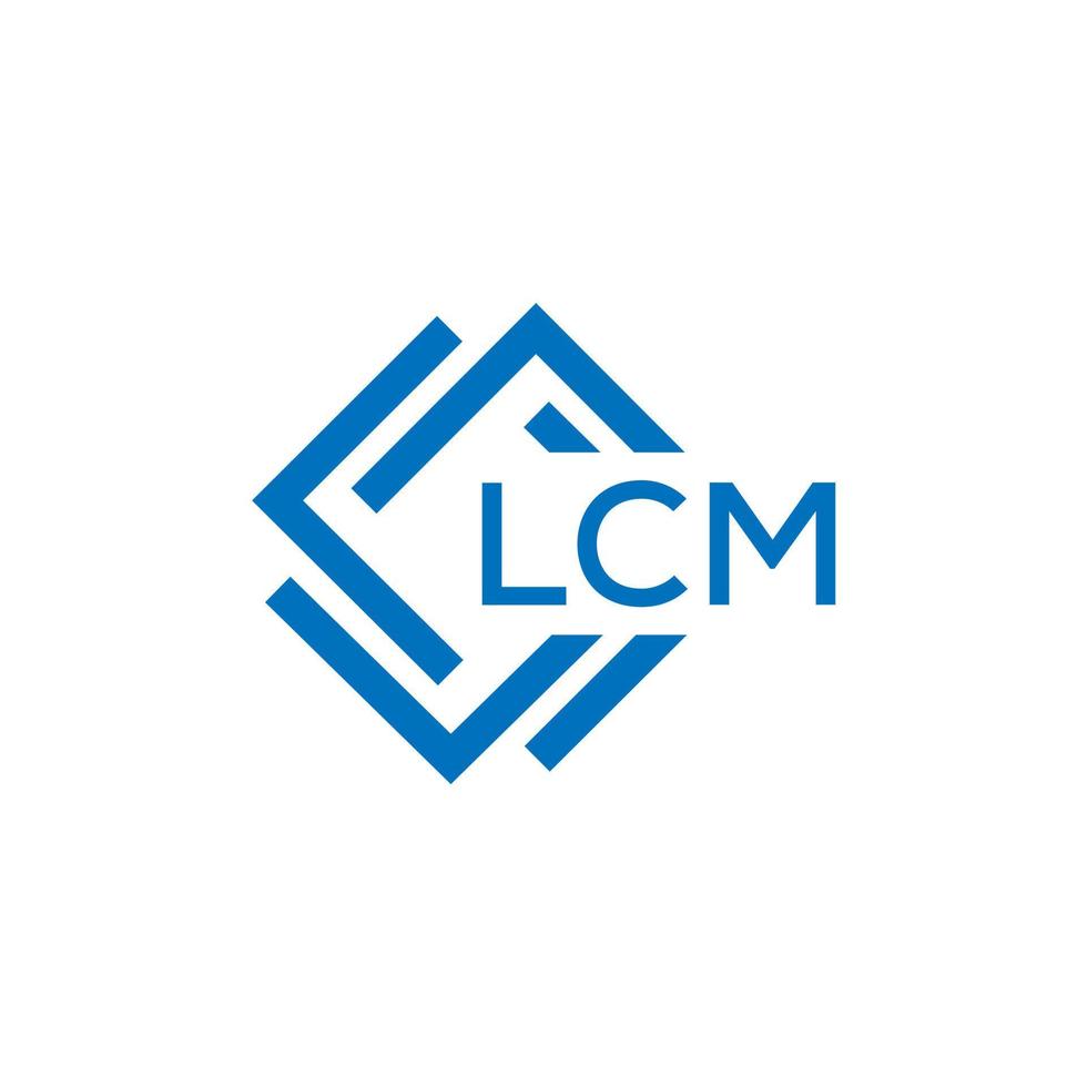 LCM letter logo design on white background. LCM creative circle letter logo concept. LCM letter design. vector