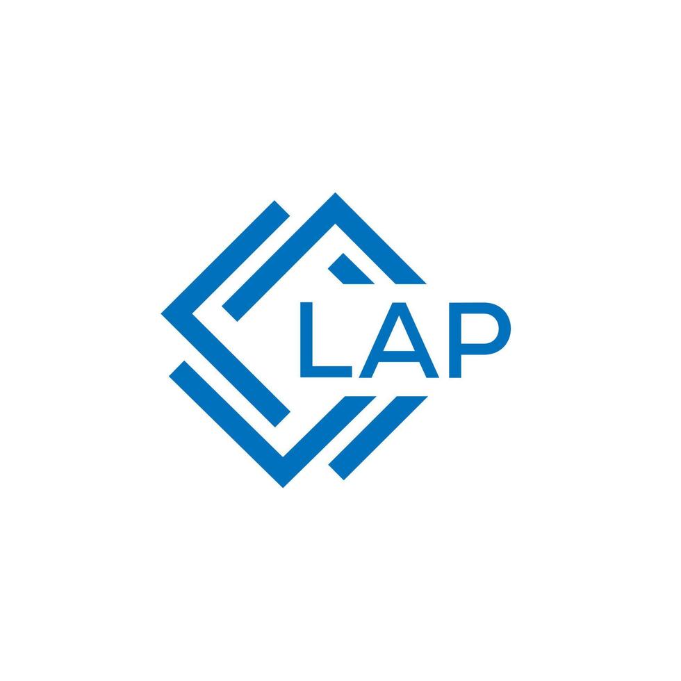LAP letter logo design on white background. LAP creative circle letter logo concept. LAP letter design. vector
