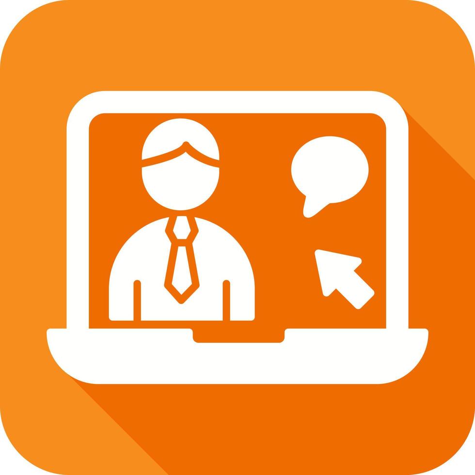 Online Interview Vector Icon