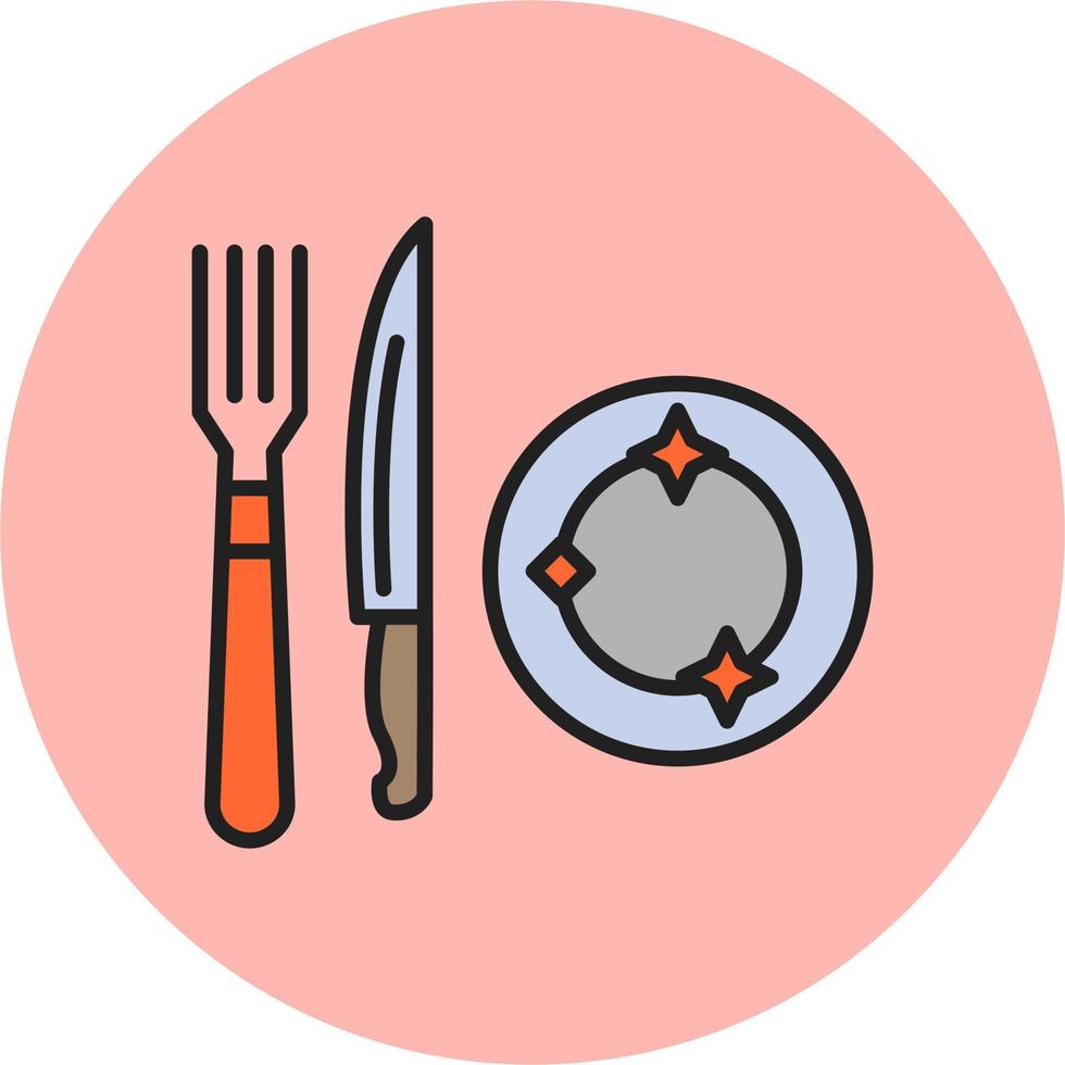 icono de vector de comedor