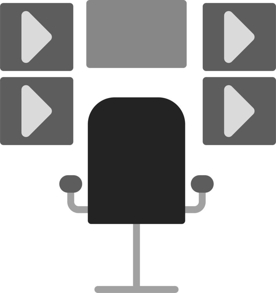 Surveillance Room Vector Icon