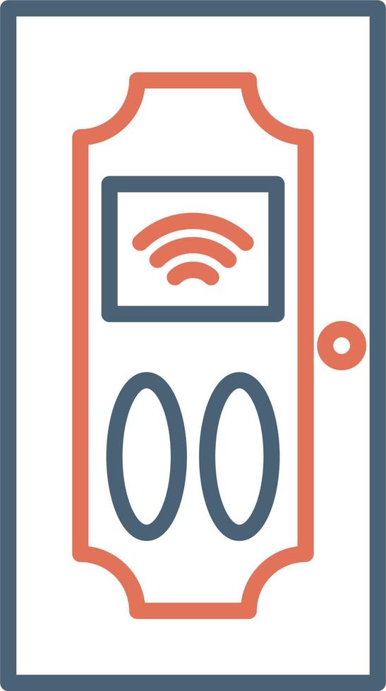 Smart Door Vector Icon