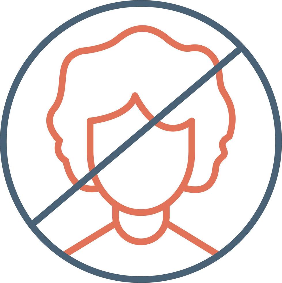Person Not Allowed Vector Icon