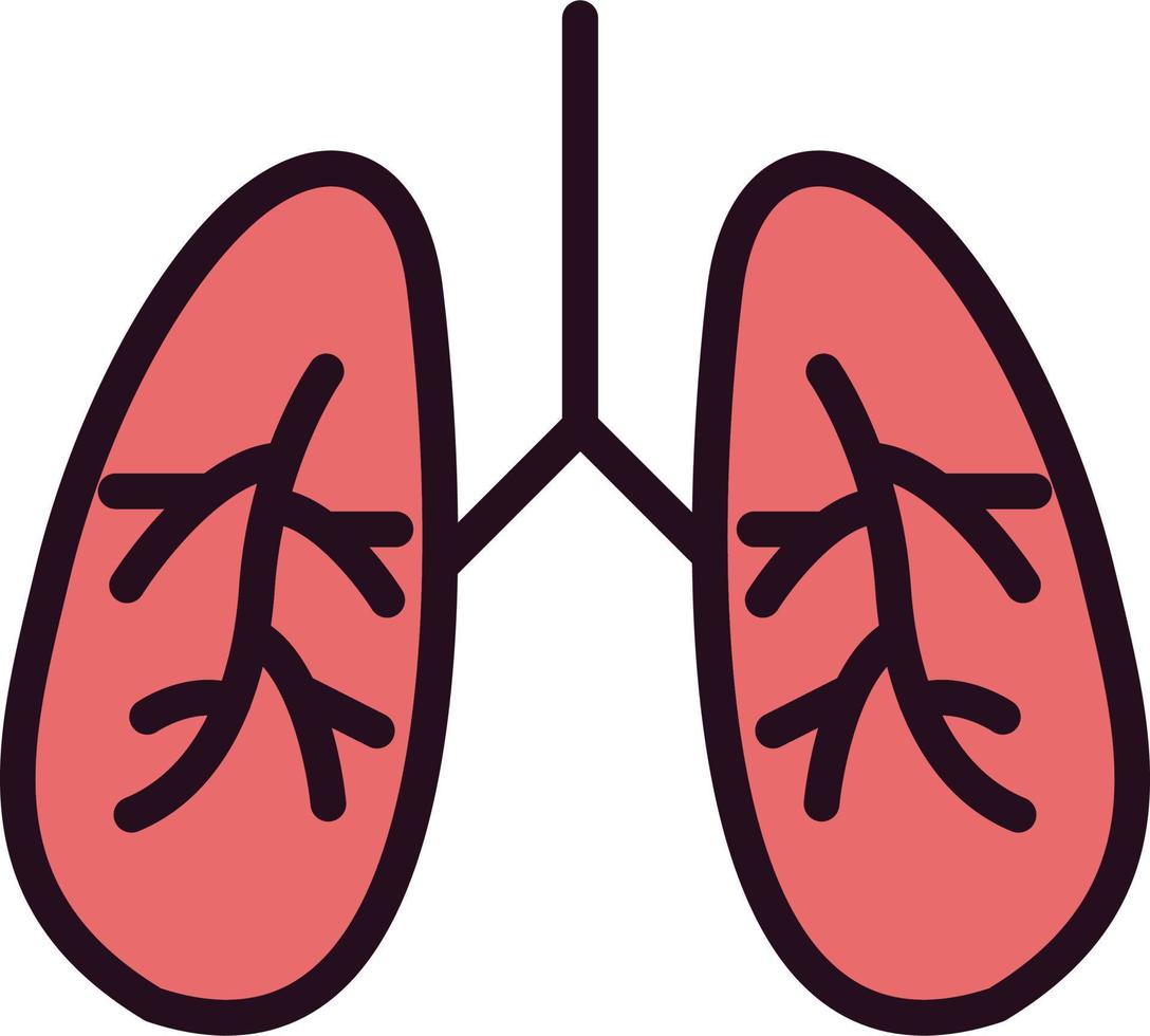 Lungs Vector Icon