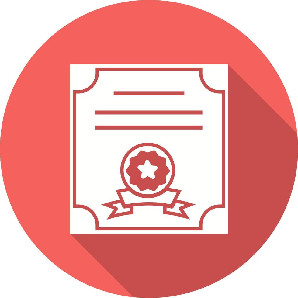 icono de vector de certificado