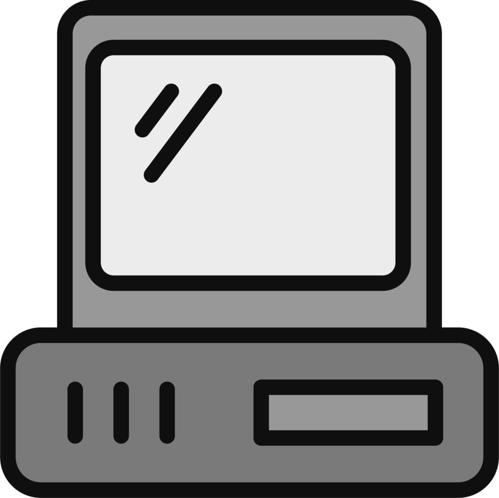 icono de vector de computadora