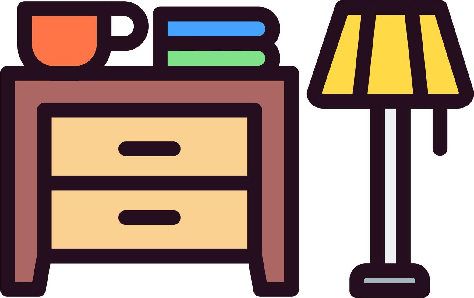 Cabinet lamp Vector Icon