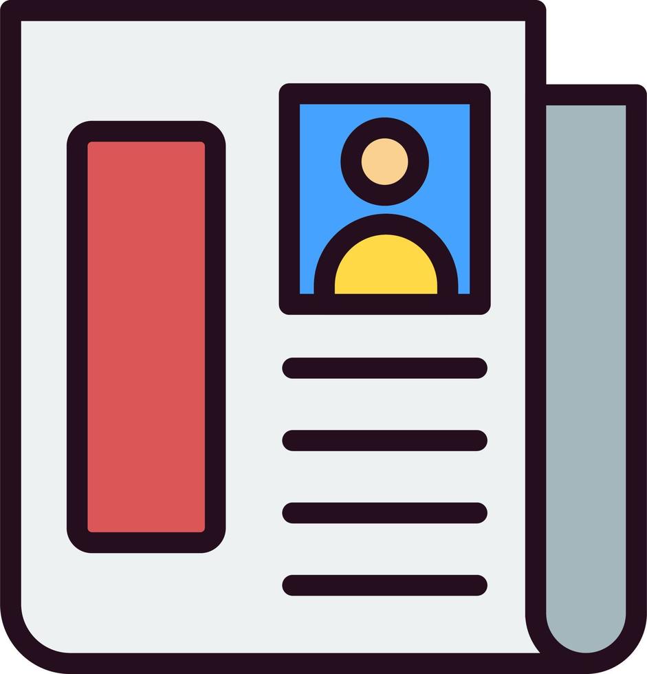 Newspaper Vector Icon