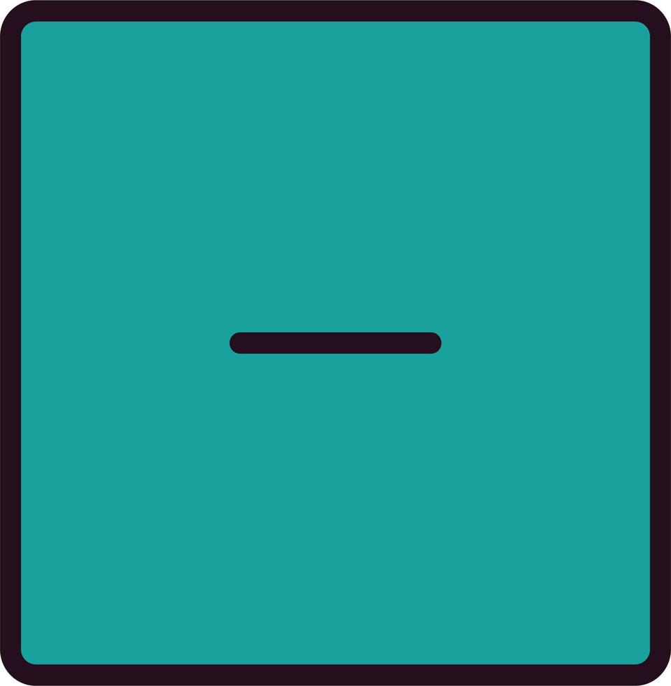 Minus Vector Icon