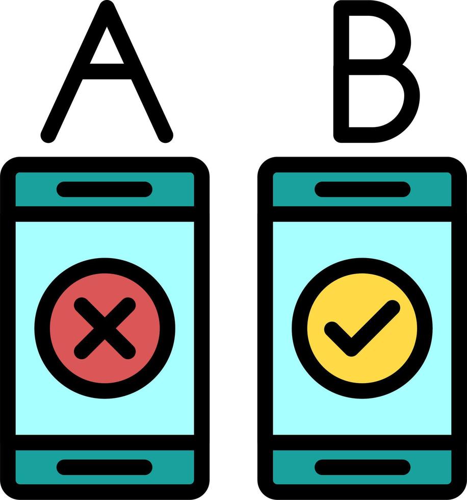 Ab Testing Vector Icon