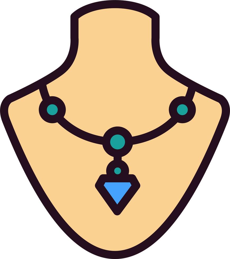 icono de vector de collar