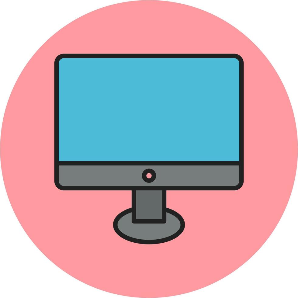 Moniter Screen Vector Icon