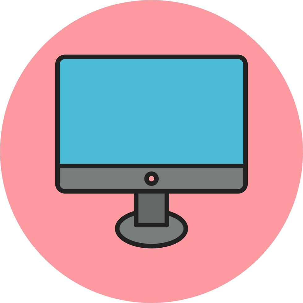 Moniter Screen Vector Icon