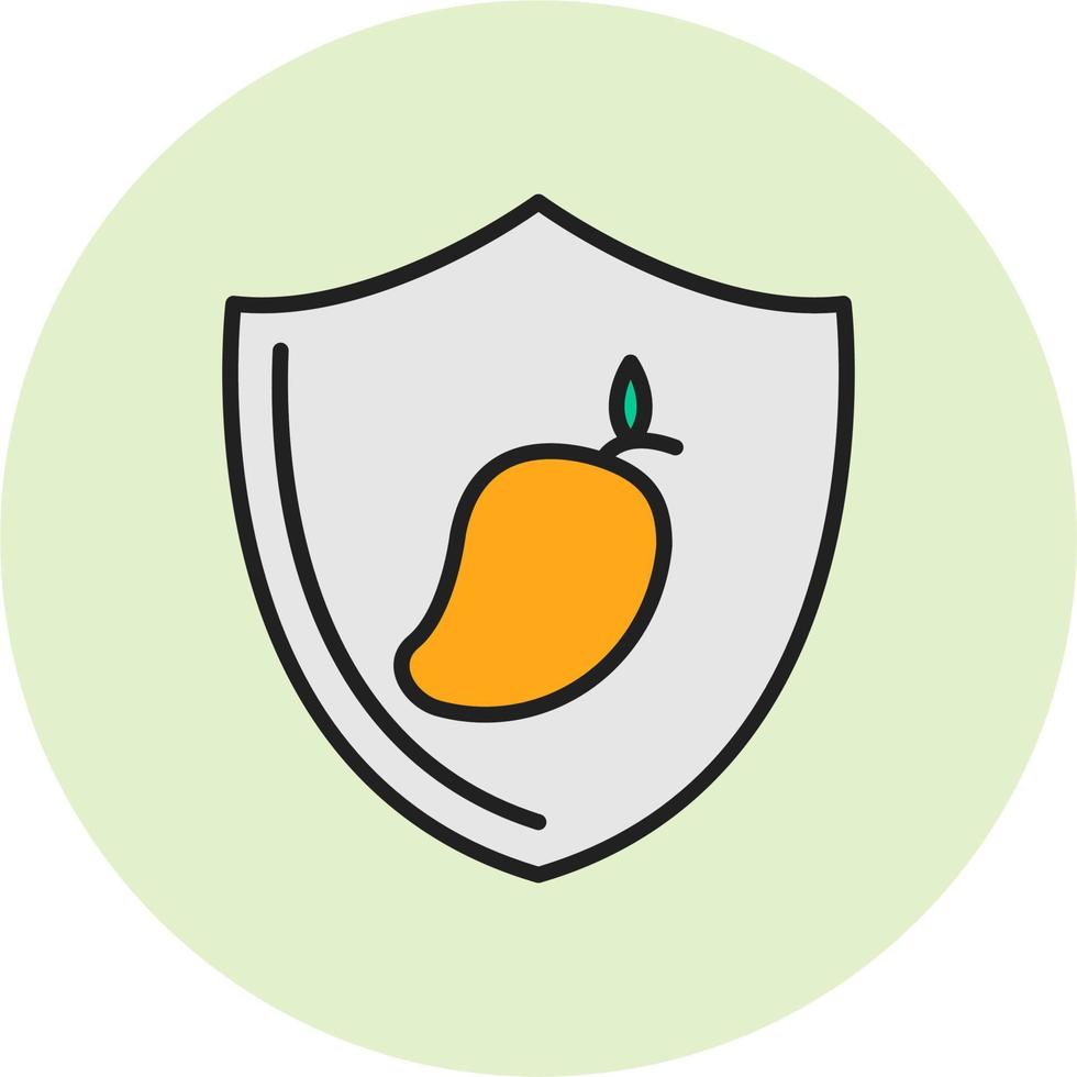 Food Shield Vector Icon