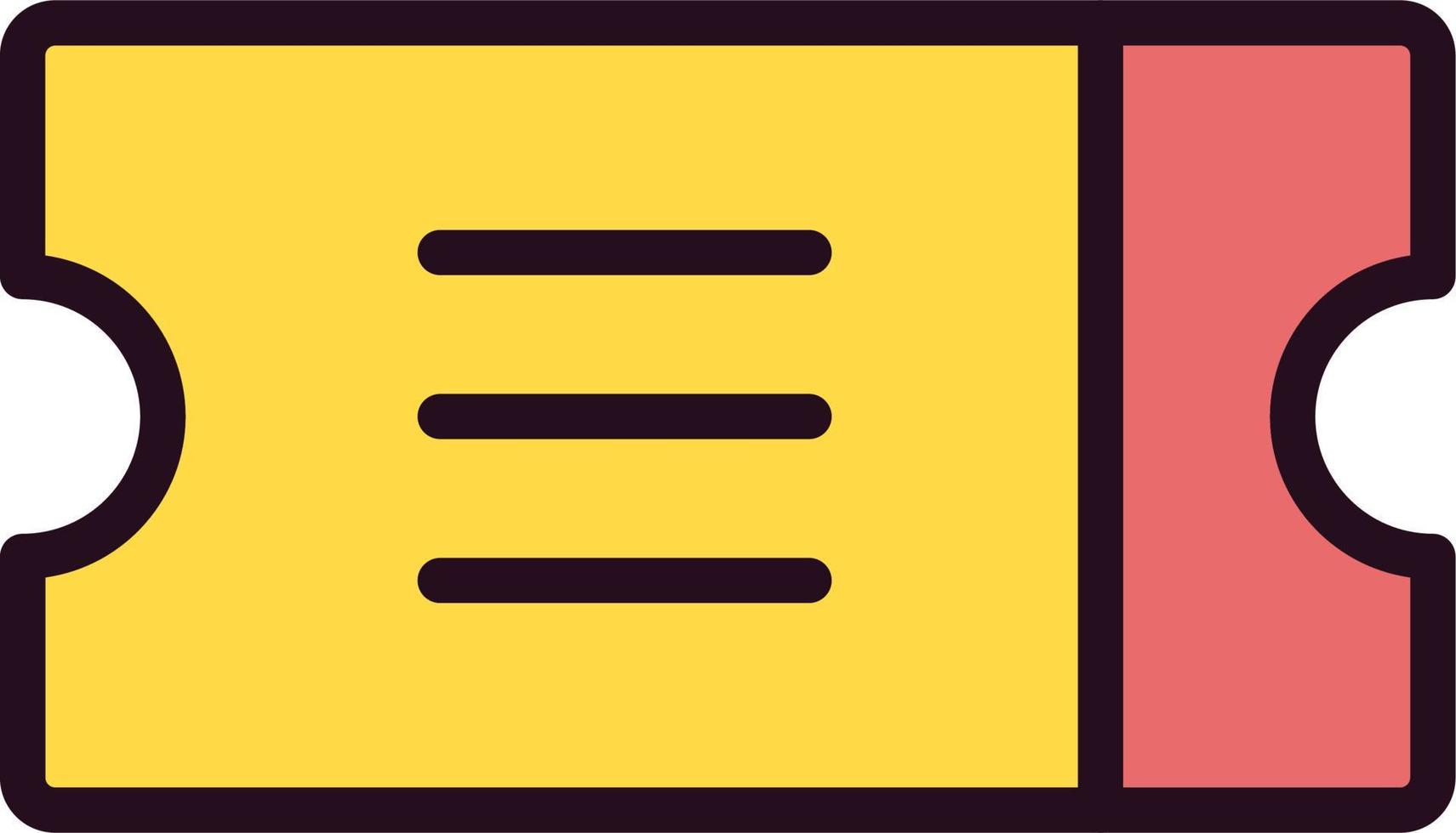 Ticket Vector Icon