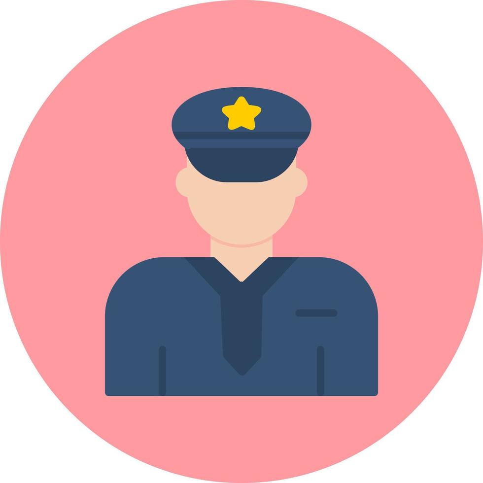 Police Man Vector Icon