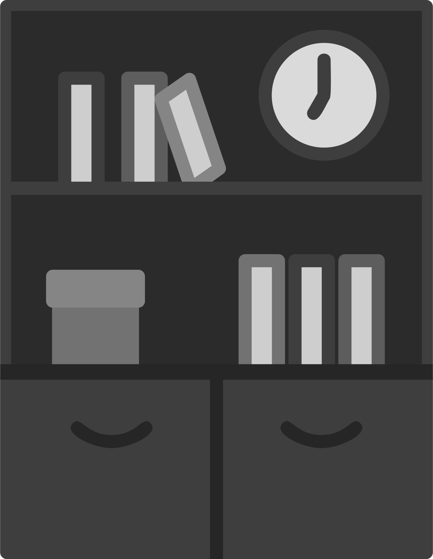 Bookshelf Vector Icon 20278757 Vector Art at Vecteezy