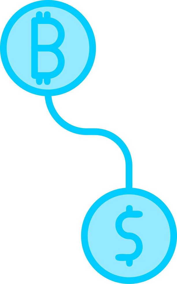 Btc conversion Vector Icon