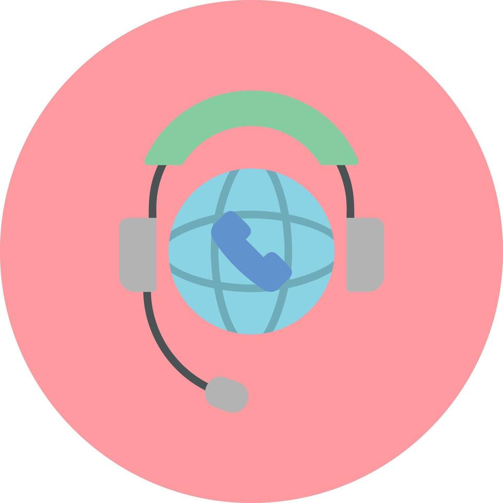 World Call Center Vector Icon