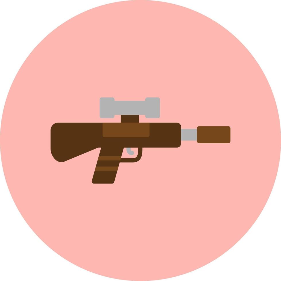 icono de vector de rifle de francotirador